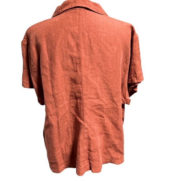Spirit Terracotta Short Sleeve Linen Shirt.
Size XL. EUC - Picture 3 of 4